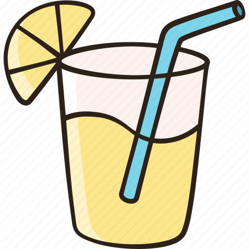 Lemonade, beverage, drink, glass, lemon juice, citrus icon - Download on Iconfinder