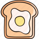 toast, egg, breakfast, gastronomy, bread, meal