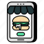 mobile food order, mobile burger, mobile food app, smartphone app, online burger order 