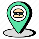 food location, food direction, gps, navigation, geolocation