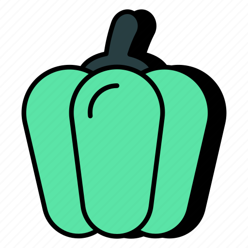 Capsicum, bell pepper, vegetable, edible, veggie icon - Download on Iconfinder