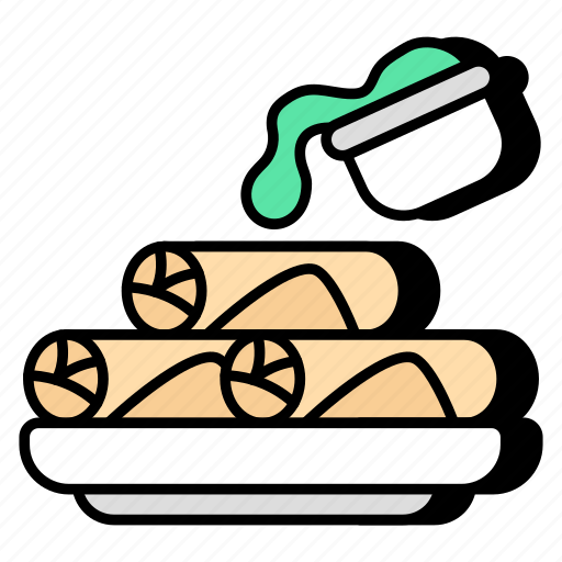 Burrito plate, fast food, meal, edible, eatable icon - Download on Iconfinder