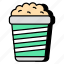 popcorn bucket, cinema snack, edible, corn kernels, food 