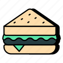 sandwich, fast food, junk food, edible, cheeseburger