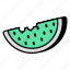 watermelon, watermelon slice, fruit, edible, nutritious diet 