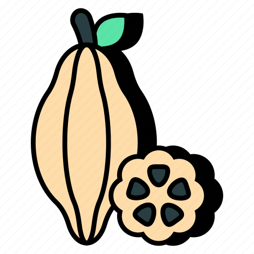 Cocoa, cocoa beans, cocoa seeds, chocolate beans, chocolate seeds icon - Download on Iconfinder