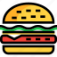 burger, fast, food, hamburger 