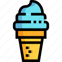 cone, fast, food, ice cream, sweet