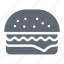 cheeseburger, bun, fast, food 
