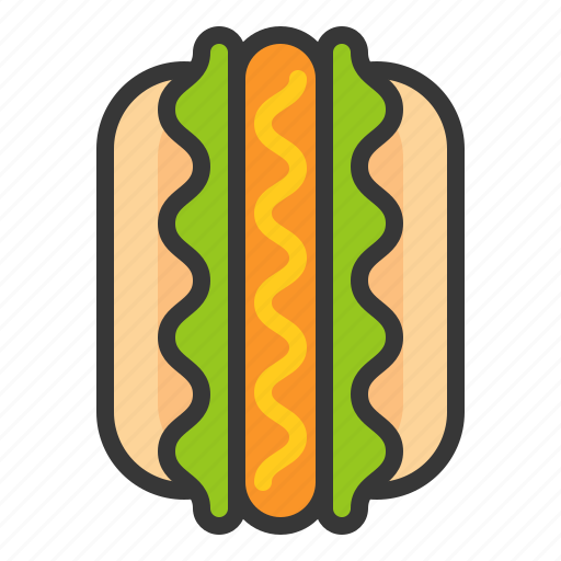 Fast food, food, hot dog, junk food, sandwich icon - Download on Iconfinder