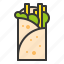 burrito, fast food, food, junk food, mexican food, sandwich, shawarma 