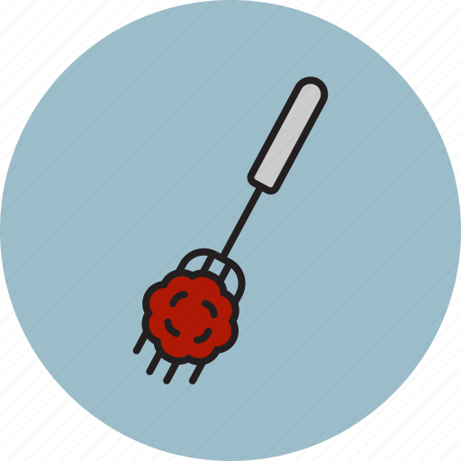 Food, fork, meat, meatball, pork icon - Download on Iconfinder