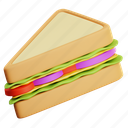 slide, sandwich, fast, junk, menu, pack, rendering, plastic, soda 