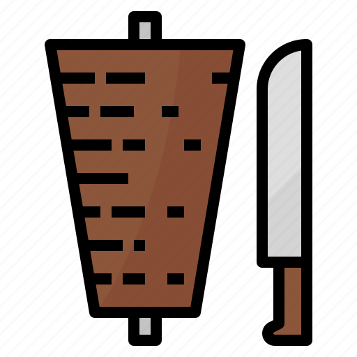 Food, kebab, meat, roll icon - Download on Iconfinder