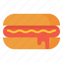 food, hotdog, sandwich, sausage