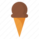 cone, cream, ice, sweet
