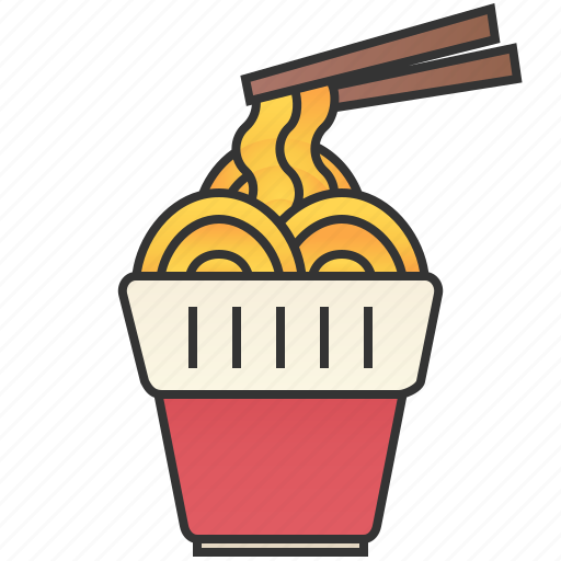 Chinese, chopsticks, cup, instant, noodle icon - Download on Iconfinder