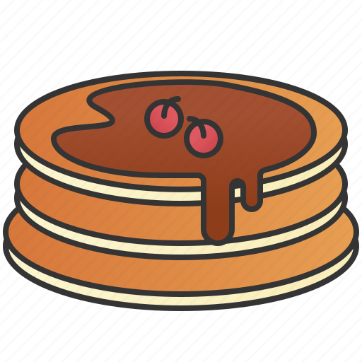 Breakfast, chocolate, dessert, pancake, syrup icon - Download on Iconfinder