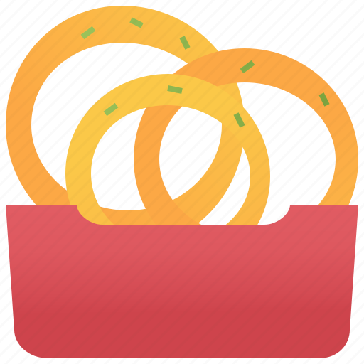 Crispy, fired, onion, ring, snack icon - Download on Iconfinder