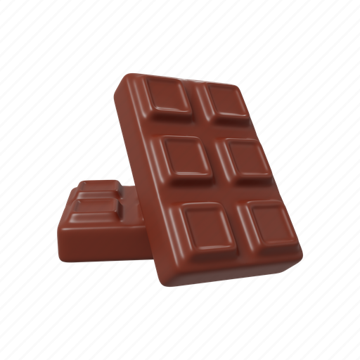 Chocolate, sweet, dessert, cake, candy 3D illustration - Download on Iconfinder