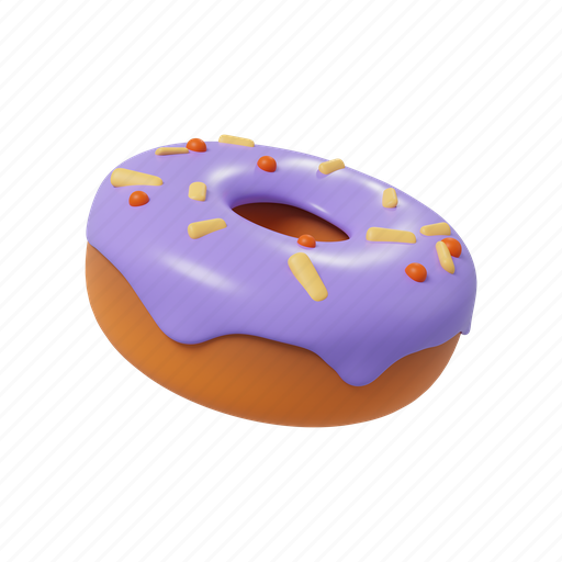 Donut, cake, food, restaurant, fastfood, burger, sweet 3D illustration - Download on Iconfinder