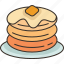 pancakes, syrup, food, dessert, bakery 