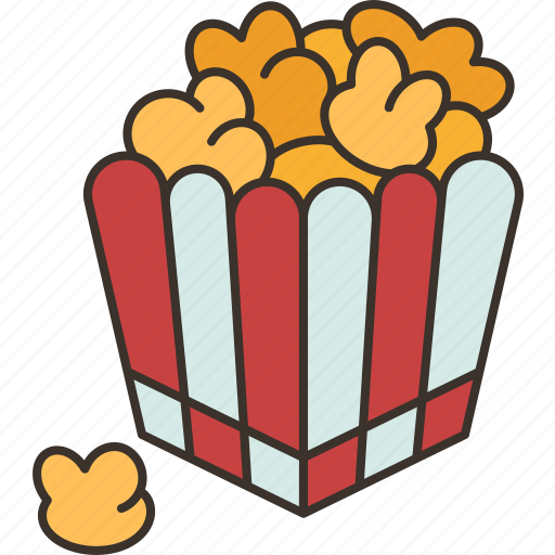 Popcorn, bucket, snack, crunchy, cinema icon - Download on Iconfinder
