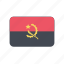 angola, flag, star 