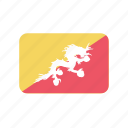 bhutan, flag, dragon