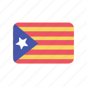 catalonia, flag, spain, europe 