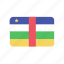 central, african, republic, star, flags 