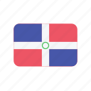 dominican, republic, flag, south america