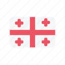 georgia, flag, country, cross