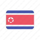 korea, north, flag, north korea 