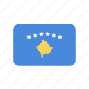 kosovo, flag, stars