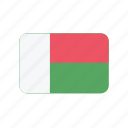 madagascar, flag, africa