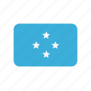 micronesia, federated, flag, stars
