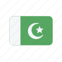 pakistan, flag, moon, star