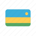 flag, rwanda, africa