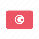 tunisia, flag, africa