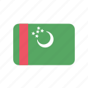 turkmenistan, flag, pointer