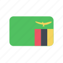 zambia, flag, africa