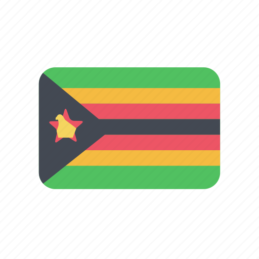 Zimbabwe, flag, africa icon - Download on Iconfinder
