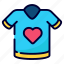 shirt, love, favorite, heart, cloth, fashion 