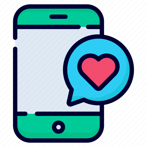 Love massage, mobile, massage, bubble, smartphone icon - Download on Iconfinder