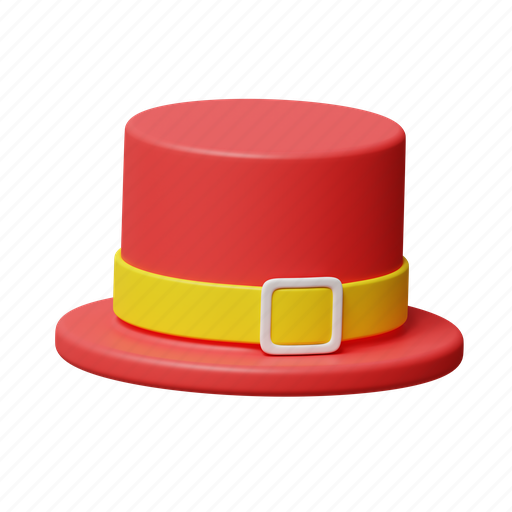 Hat, red, cap, fashion 3D illustration - Download on Iconfinder