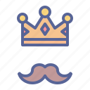 crown, father, king, moustache