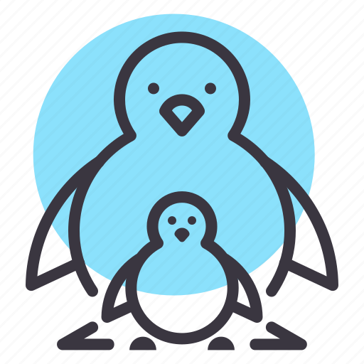 Day, father, penguin, son, hygge icon - Download on Iconfinder
