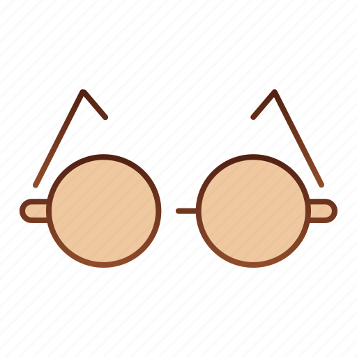 Glasses, round, eye, old, eyeglasses, modern, optical icon - Download on Iconfinder
