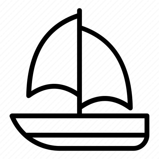 Cruiser, sailing boat, ship, transport, yacht icon - Download on Iconfinder
